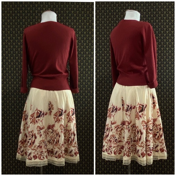 2005 Anthro “Backroads Flowered Skirt” by Odille - Picture 4 of 15